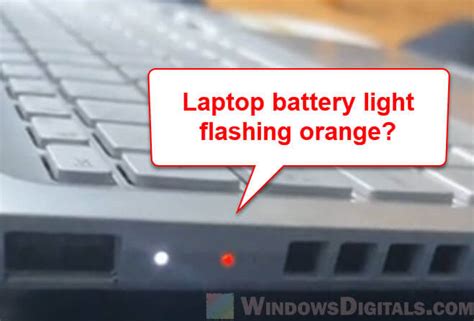 dell laptop battery light flashing orange 4 times then white